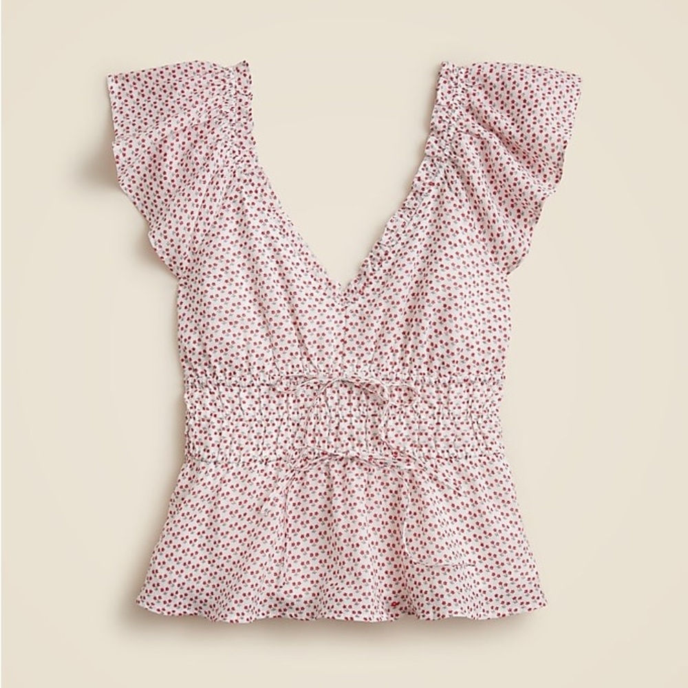 J. Crew Palermo top in ramie